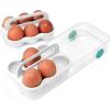 imageJoseph Joseph FridgeStore Egg Storage Caddy  Holds 12 Eggs EasyAccess Handle and Wheels BPAFree Fridge Organizer