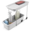 imageJoseph Joseph CupboardStore 2Tier EasyAccess Wheeled Storage Caddy  UnderSink Kitchen Organizer Made from Recycled Plastic