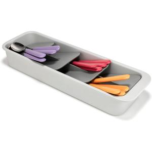 imageJoseph Joseph DrawerStore Compact Tiered Flatware Cutlery Kitchen Drawer Organizer Disassembles for Easy Cleaning Recycled Plastic