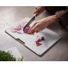 imageJoseph Joseph Folio 4Piece ColorCoded Chopping Board Set Stainless Steel Slimline Case for Organized Kitchen Storage Light StoneStone