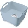 imageJoseph Joseph Wash ampamp Drain Kitchen Washing Up Bowl with Handles and Draining Plug 9 litres Blue