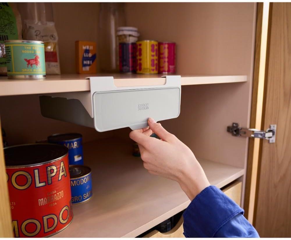 imageJoseph Joseph CupboardStore UnderShelf Spice Rack  SpaceSaving Kitchen Organizer Made from Recycled PlasticCupboard Drawer