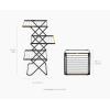 image:imageJoseph Joseph AirFrame 3Tier Clothes Airer Drying Rack 53 ft Capacity IndoorOutdoor Stable Foldable Compact Storage53 ft