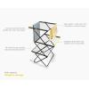 image:imageJoseph Joseph AirFrame 3Tier Clothes Airer Drying Rack 53 ft Capacity IndoorOutdoor Stable Foldable Compact Storage53 ft