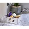 image:imageJoseph Joseph EasyStore  Bathroom essentials Storage Basket Organiser with Moveable tray Ecru Small1 Count Pack of 2