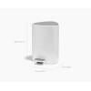 image:imageJoseph Joseph EasyStore 5L Steel Pedal Trash Can with Liner Storage Pocket SoftClose Lid BathroomBedroom BinGloss White