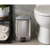 image:imageJoseph Joseph EasyStore 5L Steel Pedal Trash Can with Liner Storage Pocket SoftClose Lid BathroomBedroom BinStainless steel