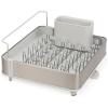 image:imageJoseph Joseph Extend Steel Plus Extendable Dish Rack Steel Small to Large Dish Drainer with Wine Glass Holder amp Drain SpoutLight Stone