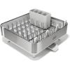 image:imageJoseph Joseph Extend Steel Plus Extendable Dish Rack Steel Small to Large Dish Drainer with Wine Glass Holder amp Drain SpoutLight Stone
