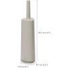 image:imageJoseph Joseph Flex 360 Advanced Smart Toilet Brush and Storage Holder Set with Antidrip AntiClog TripleAction Replaceable Brush Head  WhiteMatt Ecru