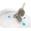 image:imageJoseph Joseph Flex 360 Advanced Smart Toilet Brush and Storage Holder Set with Antidrip AntiClog TripleAction Replaceable Brush Head  WhiteMatt Ecru