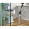image:imageJoseph Joseph Flex 360 Advanced Smart Toilet Brush and Storage Holder Set with Antidrip AntiClog TripleAction Replaceable Brush Head  WhiteStainlesssteel