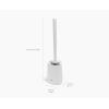 image:imageJoseph Joseph Flex 360 Lite Advanced Smart Toilet Brush and Small Storage Holder Set with Antidrip AntiClog TripleAction Replaceable Brush Head  BlackWhite