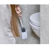 image:imageJoseph Joseph Flex 360 Lite Advanced Smart Toilet Brush and Small Storage Holder Set with Antidrip AntiClog TripleAction Replaceable Brush Head  BlackWhite