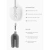image:imageJoseph Joseph Flex 360 Lite Advanced Smart Toilet Brush and Small Storage Holder Set with Antidrip AntiClog TripleAction Replaceable Brush Head  BlackWhite