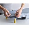 image:imageJoseph Joseph Pocket Max Plus Portable Folding Tabletop Ironing Board 43 Surface Integrated Iron Storage HookGreyYellow