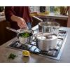 image:imageJoseph Joseph Space Steel 6Piece Stainless Steel Sauce Pan Set with Lids Nesting with Folding Handles Induction amp Oven Safe6pc