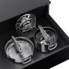 image:imageJoseph Joseph Space Steel 6Piece Stainless Steel Sauce Pan Set with Lids Nesting with Folding Handles Induction amp Oven Safe8pc