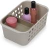 image:imageJoseph Joseph EasyStore  Bathroom essentials Storage Basket Organiser with Moveable tray Ecru Small1 Count Pack of 1
