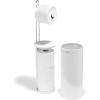 image:imageJoseph Joseph EasyStore Toilet Paper Holder Stand Concealed Storage Holds 3 Spare Rolls Matt BlackWhite