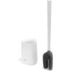 image:imageJoseph Joseph Flex 360 Lite Advanced Smart Toilet Brush and Small Storage Holder Set with Antidrip AntiClog TripleAction Replaceable Brush Head  BlackWhite