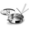 image:imageJoseph Joseph Space Steel 35qt Stainless Steel Saute Pan with Lid amp Folding Handle Induction amp Oven Safe35qt