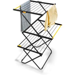 image:imageJoseph Joseph AirFrame 3Tier Clothes Airer Drying Rack 53 ft Capacity IndoorOutdoor Stable Foldable Compact Storage70 ft