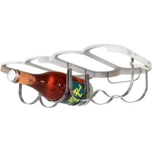 image:imageJoseph Joseph Cradle Wine Bottle Organizer Under Cabinet Mount Folding Steel Rack Holds 4 Bottles