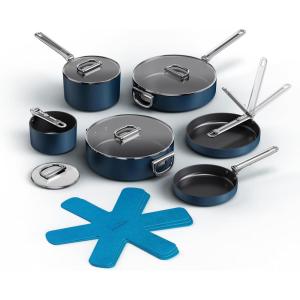 image:imageJoseph Joseph Space 6Piece Nonstick Sauce Pan Set with Lids Nesting Design Ceramic Coating Induction amp Oven Safe10pc