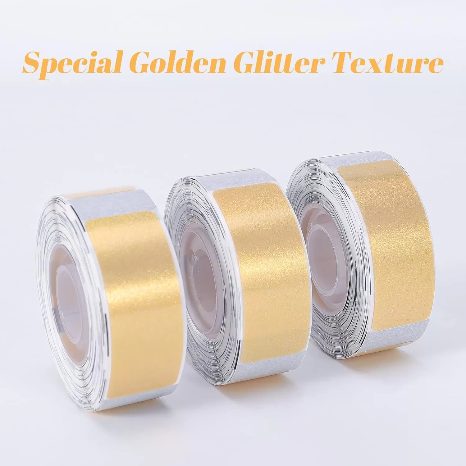 imageD30 Labels  Silver Glitter Thermal Printer Paper SelfAdhesive Mini Sticker Paper for Home Office Business Compatible with MemokingPhomemo D30 Label Maker 14x40mm055x157inch 3 RollsGold