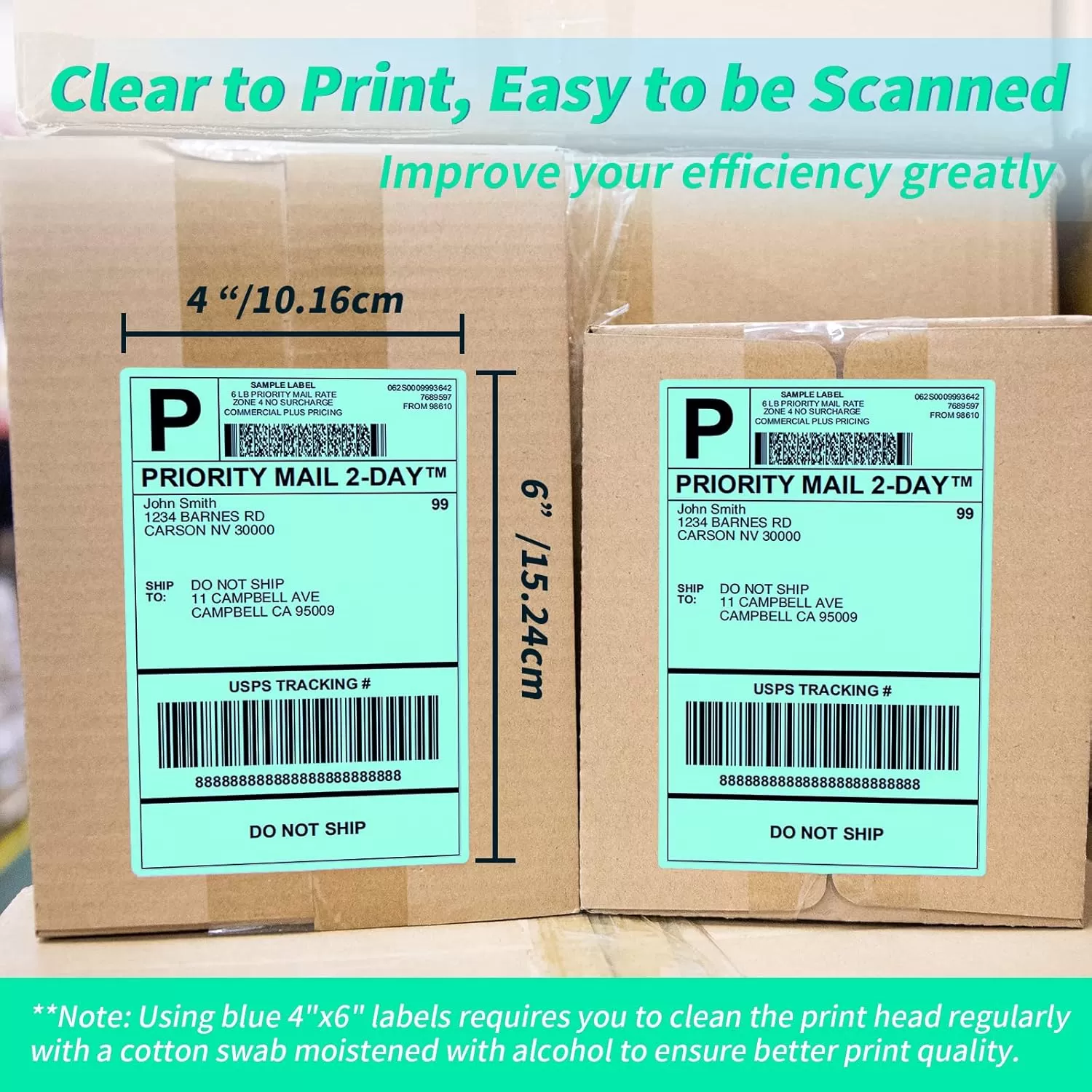 imageMemoking 4x6 Thermal Direct Shipping Label  4x 6 FanFold Labels for Shipping Labels Barcodes Address Mail Product Logo LabelsSmall Business Labeling Green 500pcsGreen