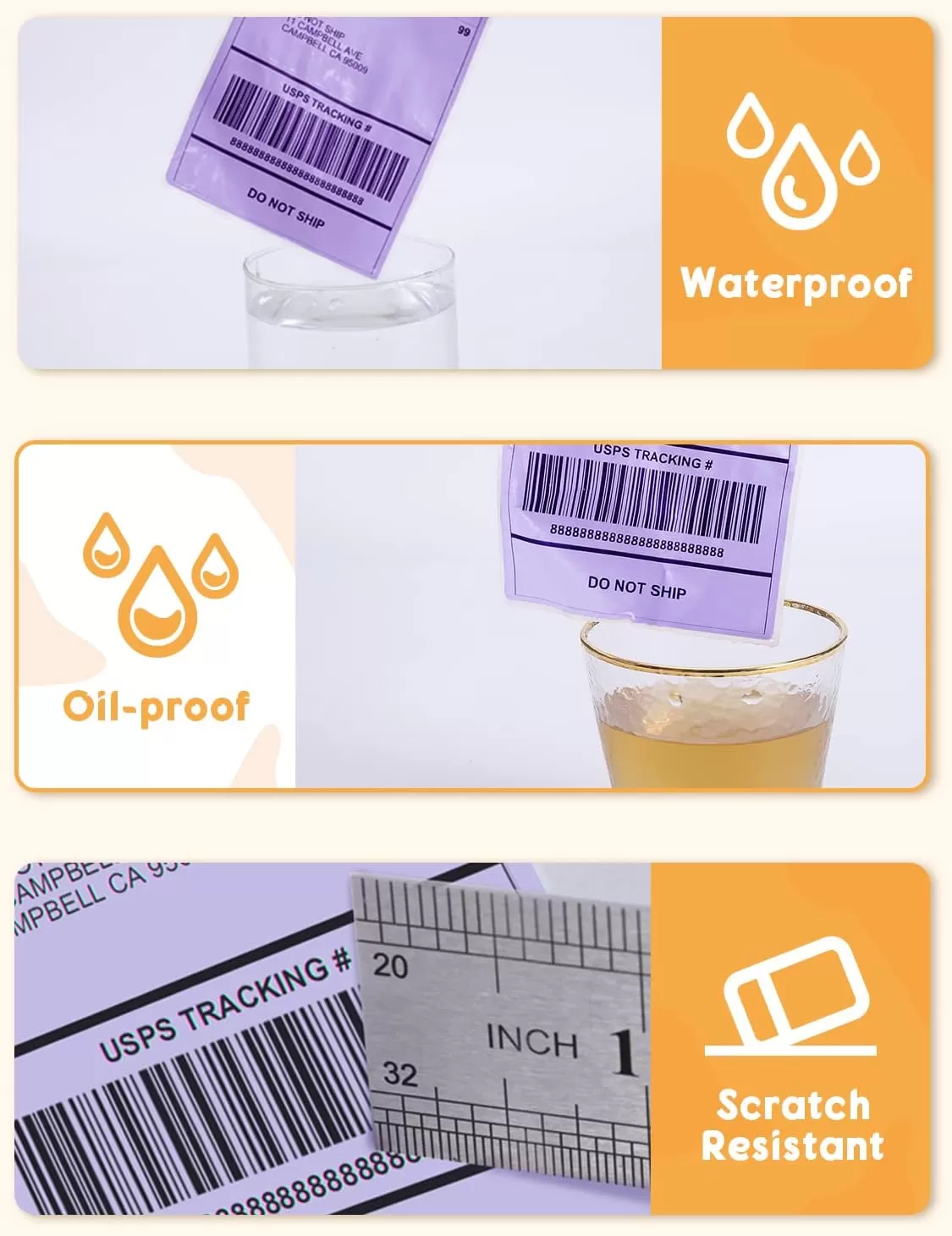 imageMemoking 4x6 Thermal Direct Shipping Label  4x 6 FanFold Labels for Shipping Labels Barcodes Address Mail Product Logo LabelsSmall Business Labeling Green 500pcsPurple