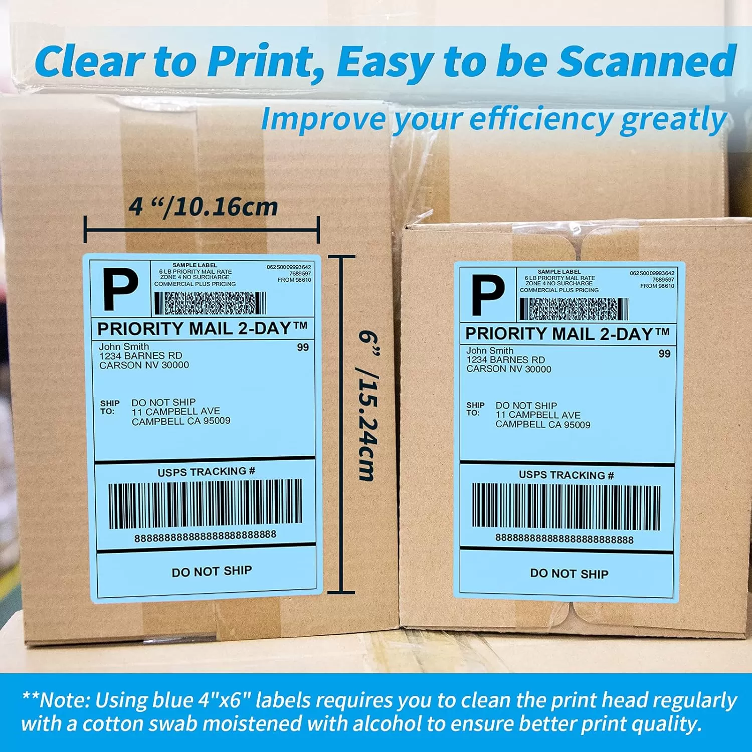 imageMemoking 4x6 Thermal Direct Shipping Label  4x 6 FanFold Labels for Shipping Labels Barcodes Address Mail Product Logo LabelsSmall Business Labeling Green 500pcsBlue