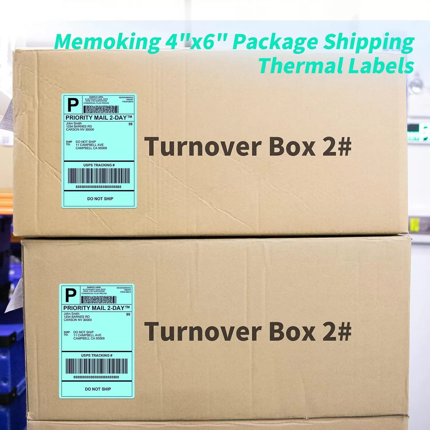 imageMemoking 4x6 Thermal Direct Shipping Label  4x 6 FanFold Labels for Shipping Labels Barcodes Address Mail Product Logo LabelsSmall Business Labeling Green 500pcsGreen