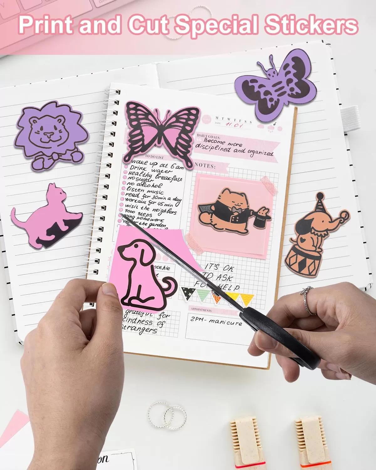 imageMemoking T02  M02X  M02L Sticker Paper  PurpleRose RedOrange Sticky T02 Mini Printer Sticker Paper Refill 50 mm x 35 m Keep for 20 yrs for Journal Photo Study Notes 3 Rolls