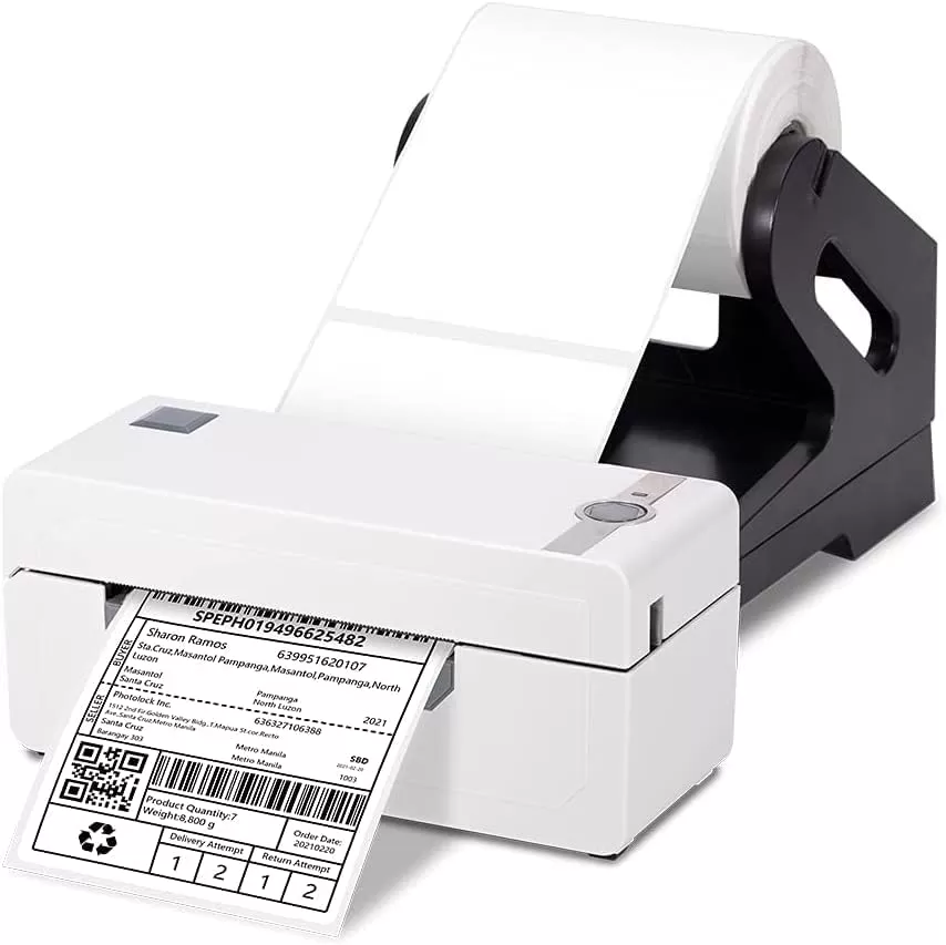 imageMemoking Thermal Shipping Label Printer with Label Holder  High Speed Desktop Label Printer for Shipping Packages for Windows ampamp MacOS  HD 4x6 Shipping Label Printer for Small Business PackageLogo