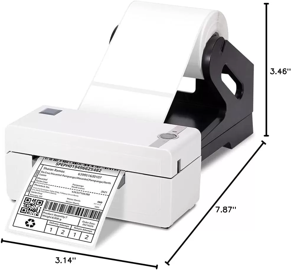 imageMemoking Thermal Shipping Label Printer with Label Holder  High Speed Desktop Label Printer for Shipping Packages for Windows ampamp MacOS  HD 4x6 Shipping Label Printer for Small Business PackageLogo