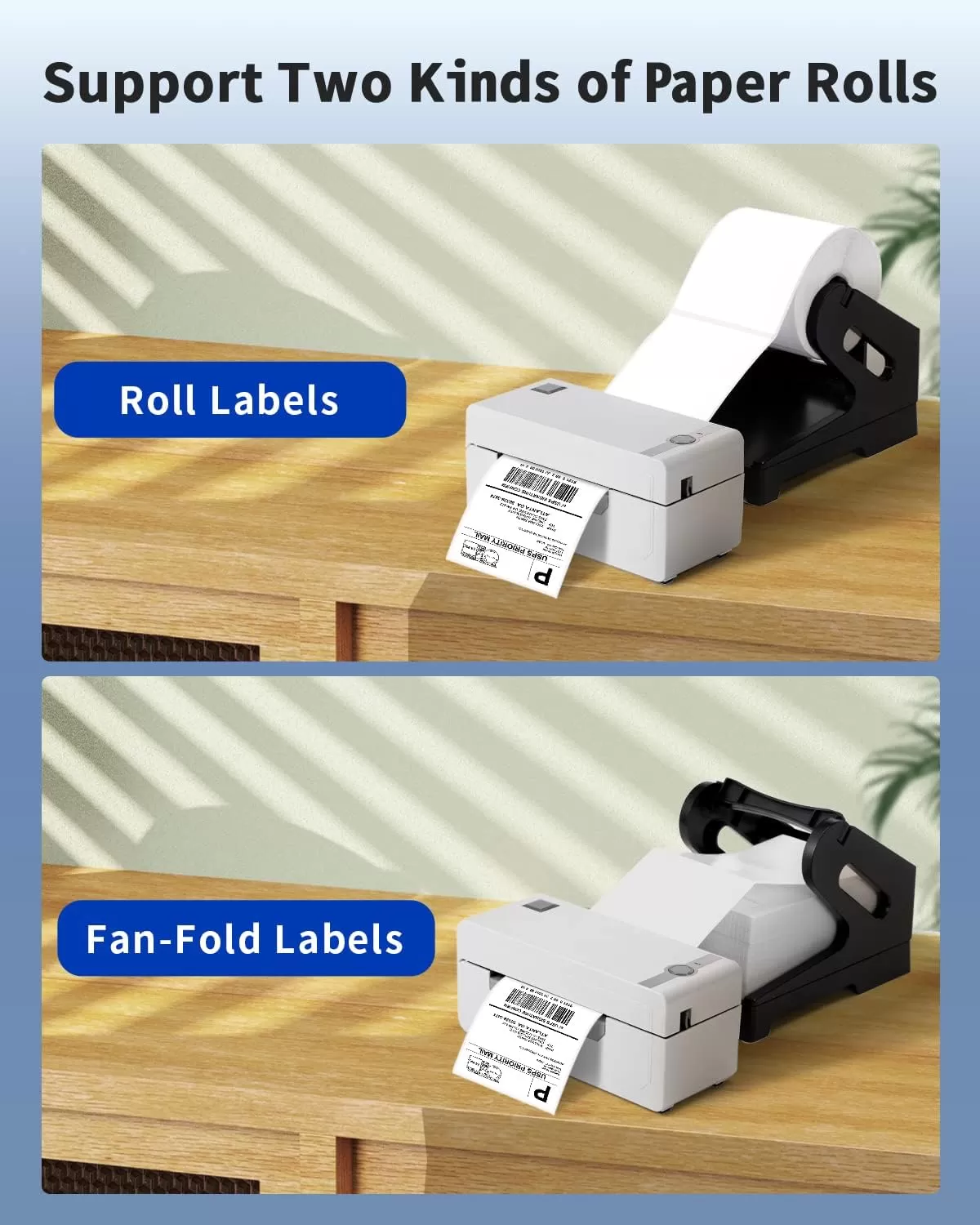 imageMemoking Thermal Shipping Label Printer with Label Holder  High Speed Desktop Label Printer for Shipping Packages for Windows ampamp MacOS  HD 4x6 Shipping Label Printer for Small Business PackageLogo