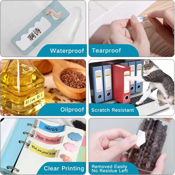 imageD30 Label  White Label Maker Tape StrongAdherence Label Thermal Printer Paper 15x40mm059x157inch for Name Price Folder Storage Compatible with MemokingPhomemo D30 Label Printer 3 Rolls15mm x 40mm