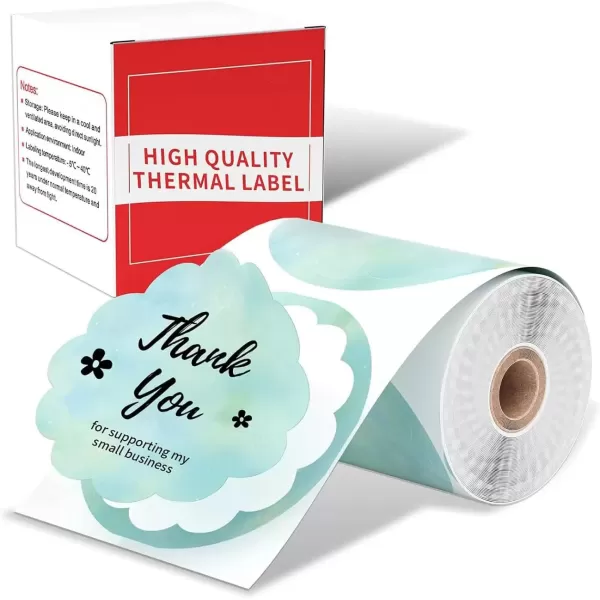 imageM110 Label 196 Flower Circle Thermal Labels Memoking M200 Labels Compatible with Phomemo M220 M200 M120 M221 M110 Printer M220 Round Labels for Business DIY Design Inventory 140 Labels Nebula