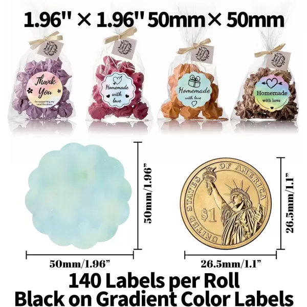 imageM110 Label 196 Flower Circle Thermal Labels Memoking M200 Labels Compatible with Phomemo M220 M200 M120 M221 M110 Printer M220 Round Labels for Business DIY Design Inventory 140 Labels Nebula