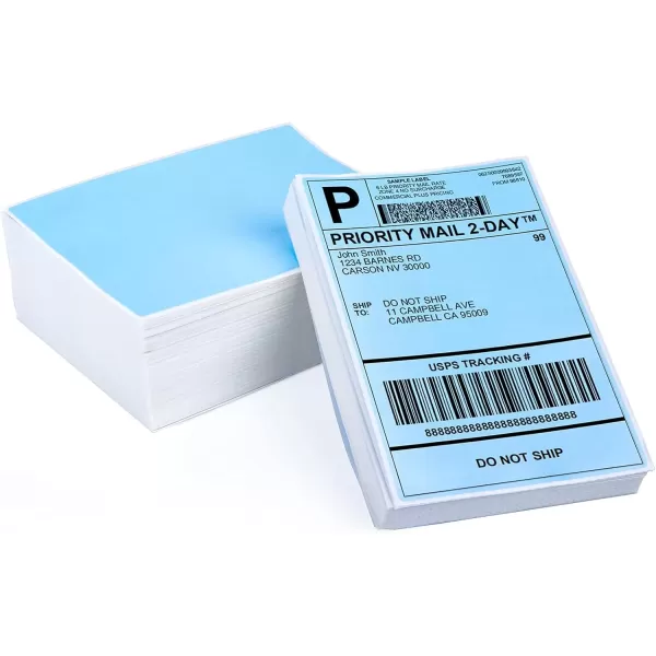 imageMemoking 4x6 Thermal Direct Shipping Label  4x 6 FanFold Labels for Shipping Labels Barcodes Address Mail Product Logo LabelsSmall Business Labeling Green 500pcsBlue