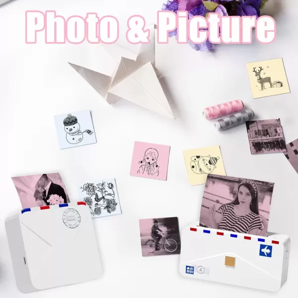 imageMemoking M02 Thermal Printer Paper  Compatible with Phomemo M02PRO M02D M02S M03 M03AS M04S M02 Printer  YellowPinkBlue Thermal Labels 53mm x 65m  208in x 2132ft 3 Rolls