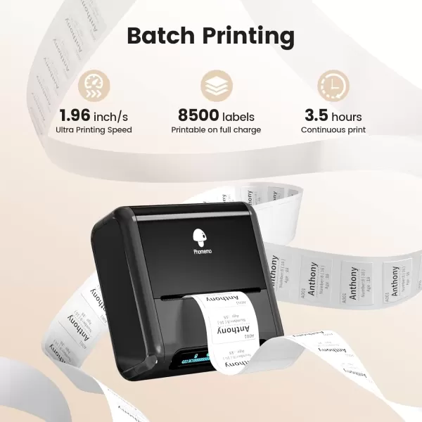imageMemoking M200 Label Maker Machine with Tape 3 Rolls  Bluetooth Label Printer for Small Business Barcode Label Printer Portable Label Maker Machine for RetailPrice TagAddressfor Phone ampamp PC