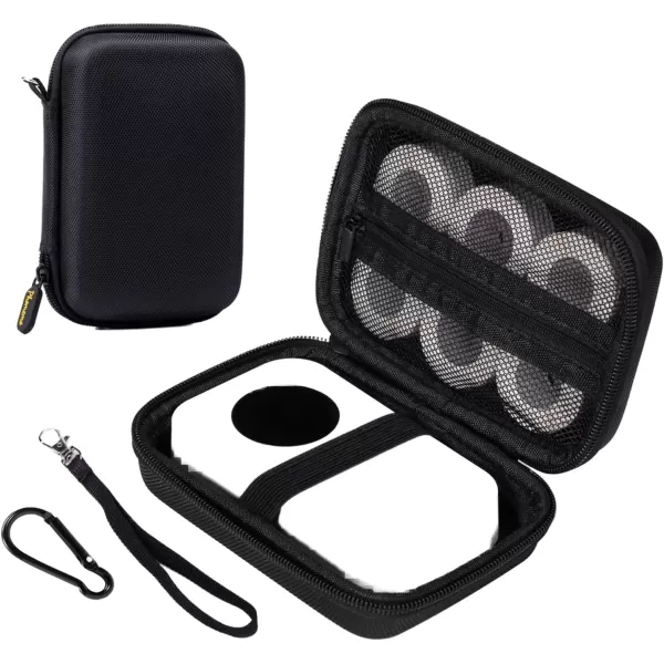 imageMemoking Storage Case  Compatible with Phomemo T02 D30 SUPVAN E10 NIIMBOT D11 JADENS D110 and More with Zipper Mesh Pocket Waterproof Durable Shockproof Hard Case Black Only Case
