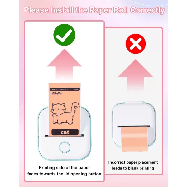 imageMemoking T02  M02X  M02L Sticker Paper  PurpleRose RedOrange Sticky T02 Mini Printer Sticker Paper Refill 50 mm x 35 m Keep for 20 yrs for Journal Photo Study Notes 3 Rolls
