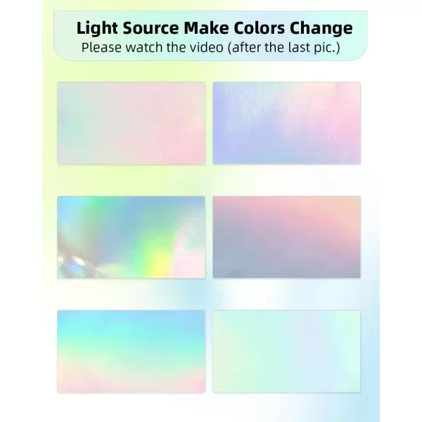 imageMemoking Thermal Labels 4quot  2quot Holographic Silver SelfAdhesive Sticker Label Square Direct Thermal Label for Thanks Card Logo Name Price Address QR Code 500 LabelsSilver