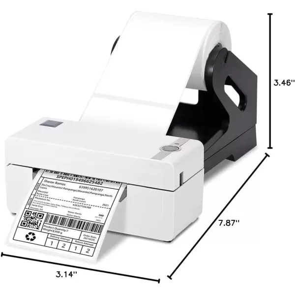 imageMemoking Thermal Shipping Label Printer with Label Holder  High Speed Desktop Label Printer for Shipping Packages for Windows ampamp MacOS  HD 4x6 Shipping Label Printer for Small Business PackageLogo