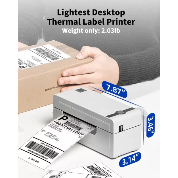 imageMemoking Thermal Shipping Label Printer with Label Holder  High Speed Desktop Label Printer for Shipping Packages for Windows ampamp MacOS  HD 4x6 Shipping Label Printer for Small Business PackageLogo