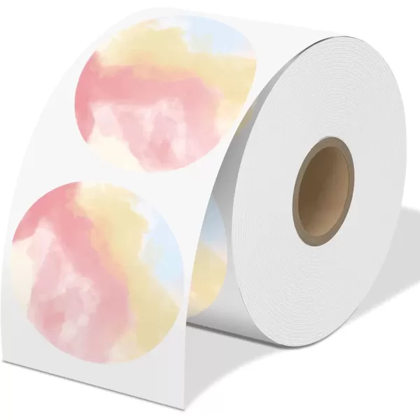 image3 Inch Round Thermal Labels Thermal Sticker Labels Color SelfAdhesive Labels for Small Business Supplies Compatible with MUNBYN Thermal Printer Labels Thermal Shipping Label Printers 500 Pcs